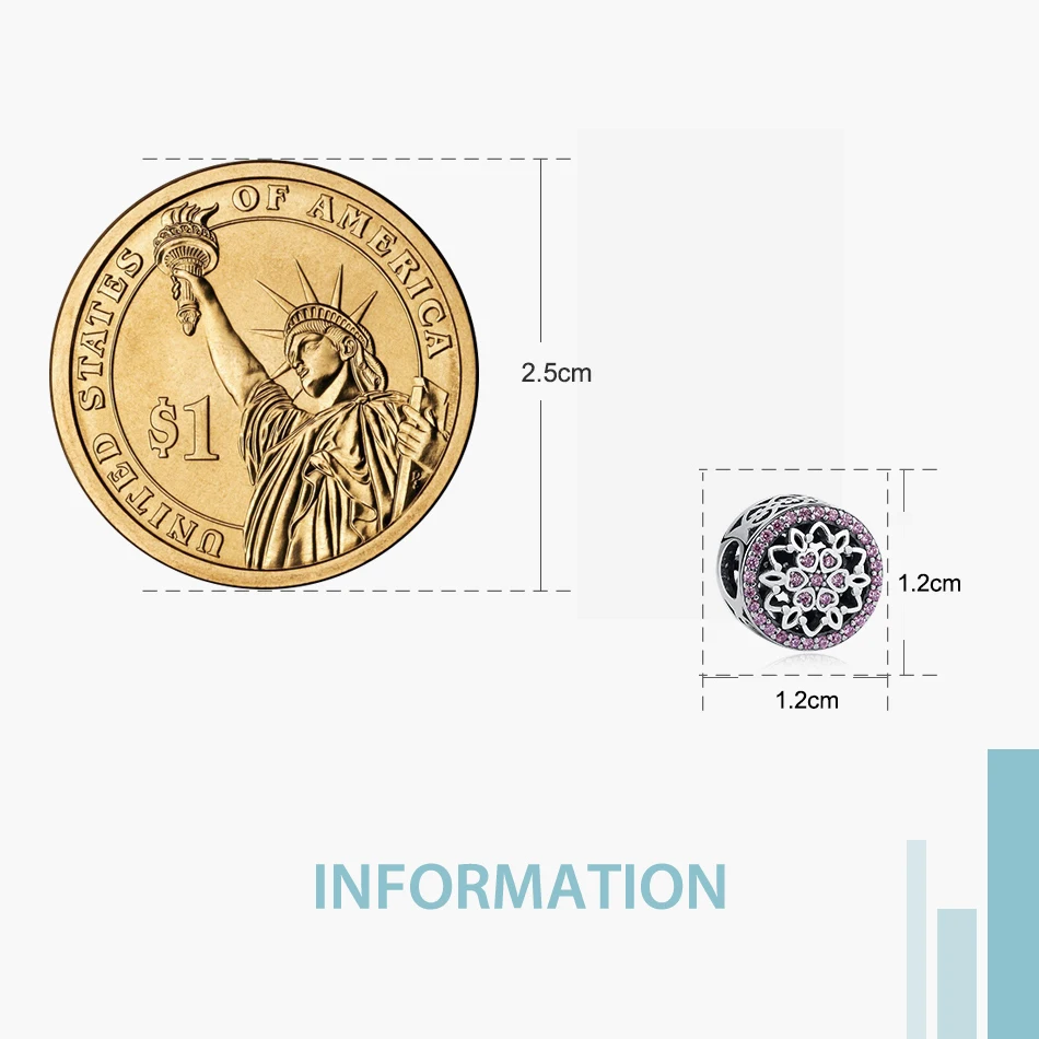 FOREWE 2019 новые рефлексионные сверкающие бусины в форме цветка стандартные