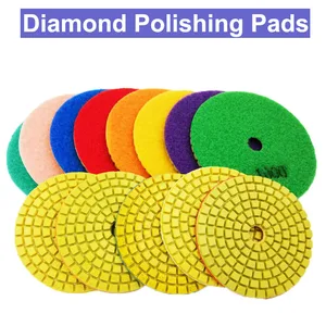 Набор алмазных насадок для полировки гранита, камня, бетона, мрамора, 1 шт., 4 дюйма, 100 мм