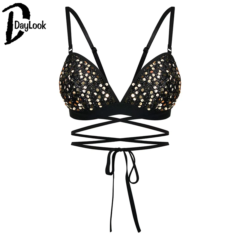 DayLook Лето Cami шикарные девушки майки Топ Для женщин со стильным поперечным