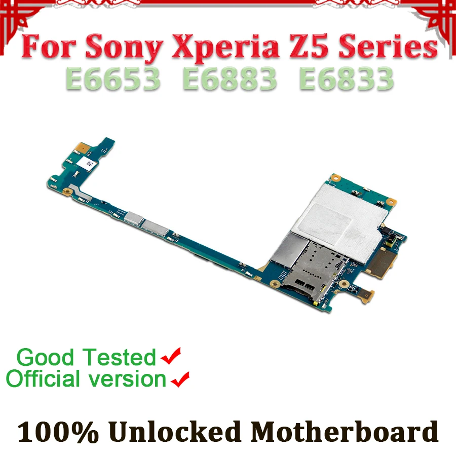 Материнская плата TDHHX 100% разблокированная для Sony Xperia Z5 Plus E6653 E6883 E6833 материнская с