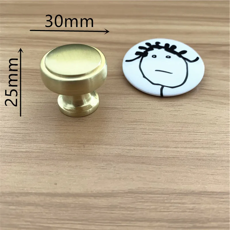 diameter 30mm LCH цинковый сплав, матовый золотой медный цвет, ручка для шкафа, выдвижная ручка, дверная ручка, художественная мебель в китайском стиле, фурнитура - Цвет: diameter 30mm