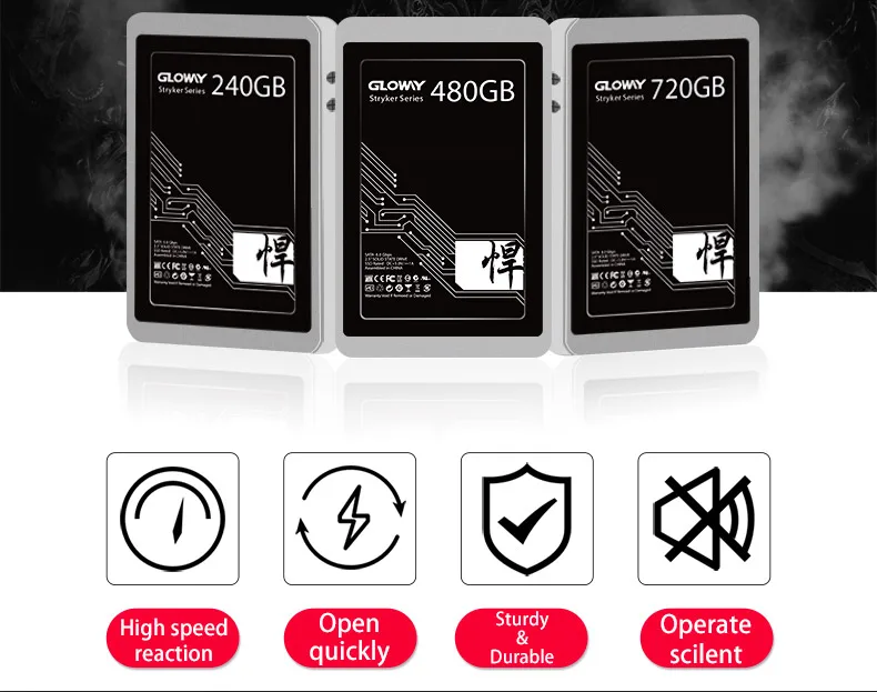 Gloway высокое качество 5 лет гарантии SSD 480 ГБ 720 ГБ, SATAIII, SSD SATA3 Твердотельный накопитель HD по заводской цене