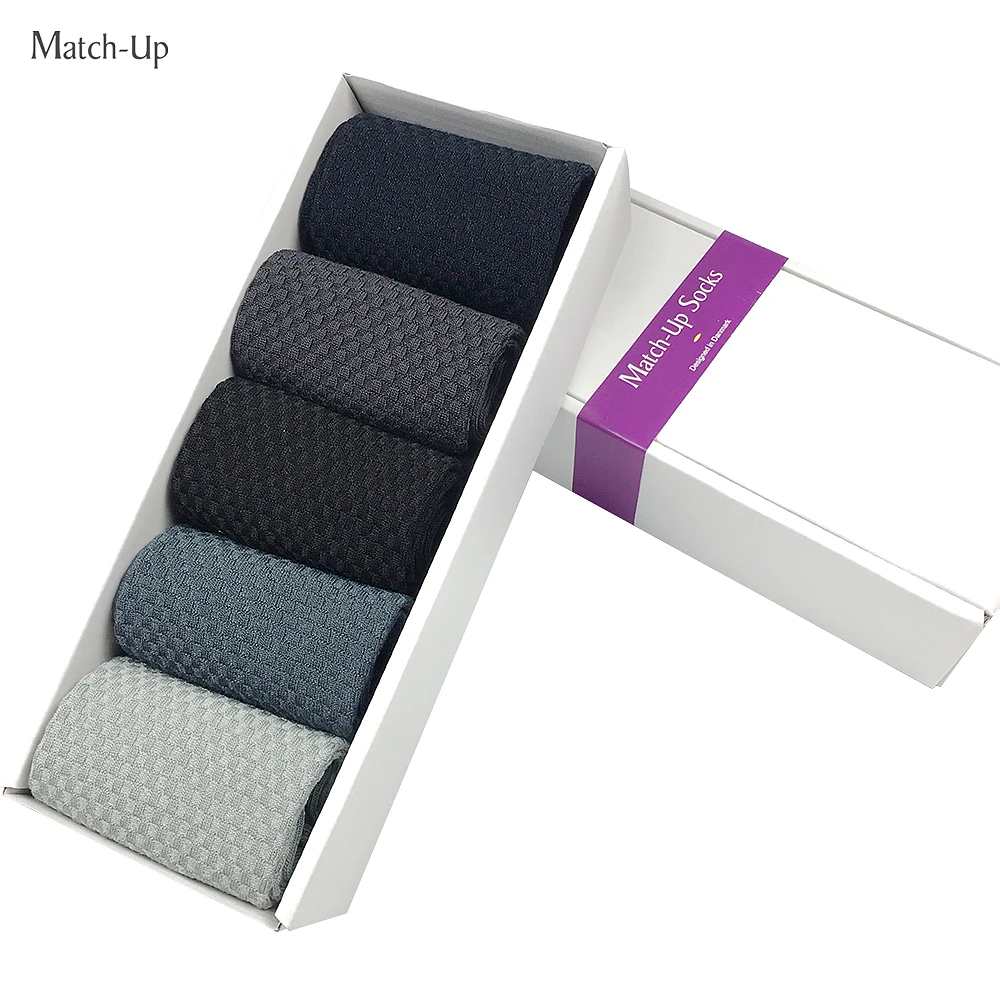 Мужские бамбуковые носки Match Up удобные антибактериальные повседневные деловые