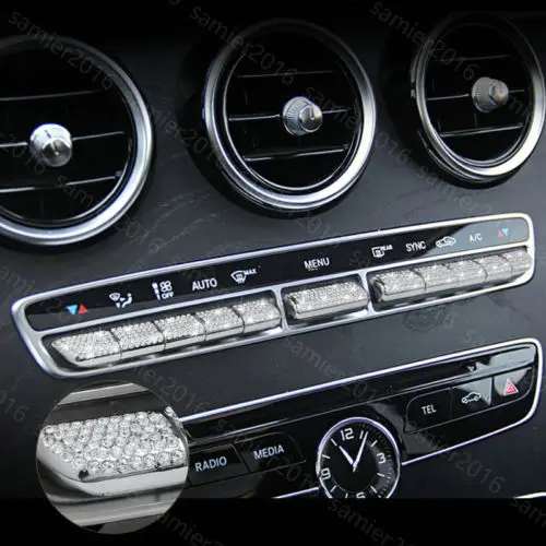 

11 шт., серебряная накладка на центральную кнопку для Benz GLC Class X205 16-17