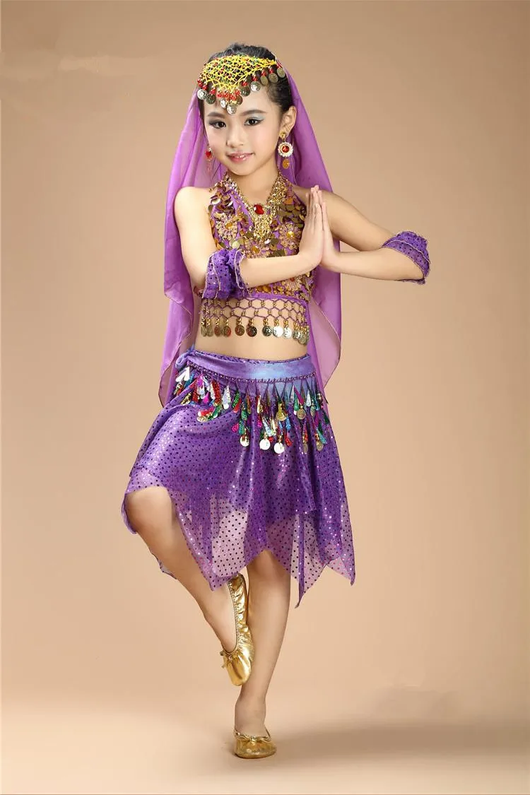 Новинка 2017 года костюм для танца живота девочек платья танцев в индийском стиле