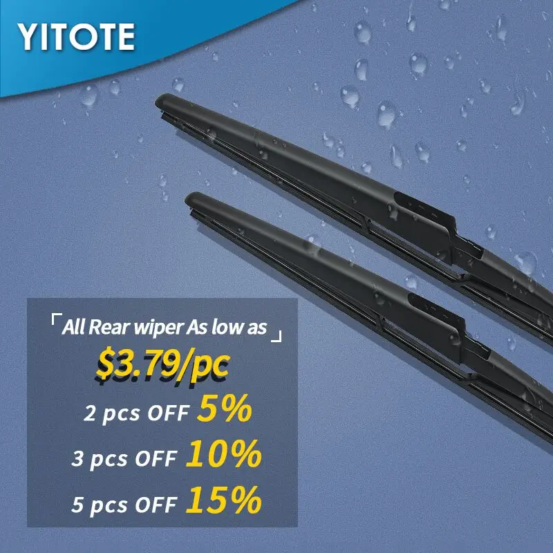 Заднее лезвие стеклоочистителя YITOTE для Toyota Avanza 2003 2004 2005 2006 2007 2008 2009 2010 2011 2012 2013 2014
