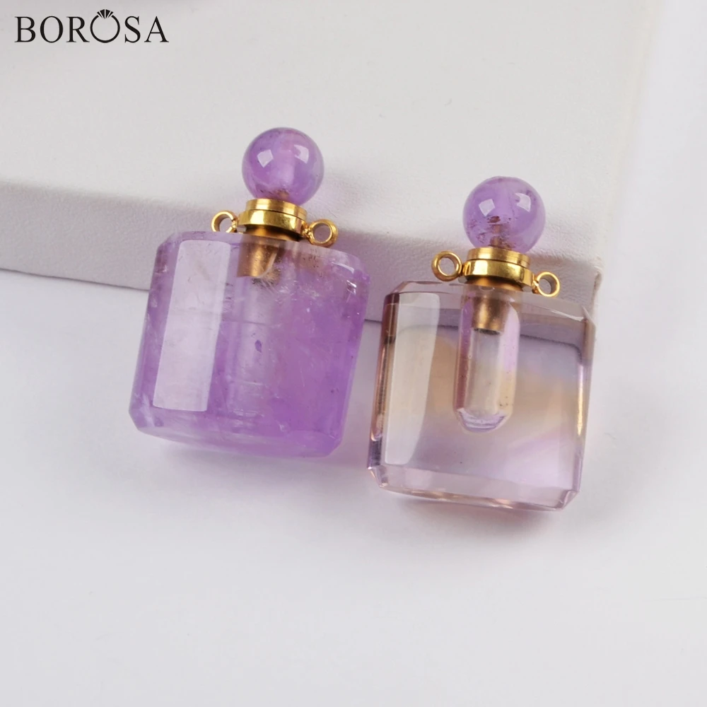 BOROSA дизайн 3/5 шт. Новый парфюмерный флакон в Форме Натурального аметиста