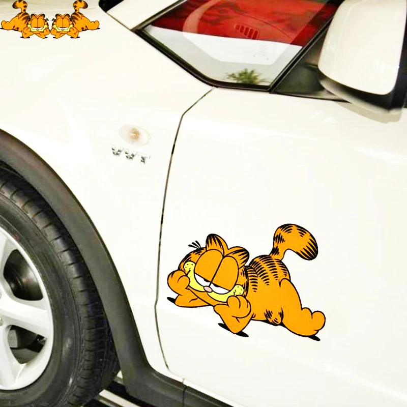 2 X автомобильные аксессуары Aliauto забавная мультяшная наклейка Daze Garfield для Ford Mondeo