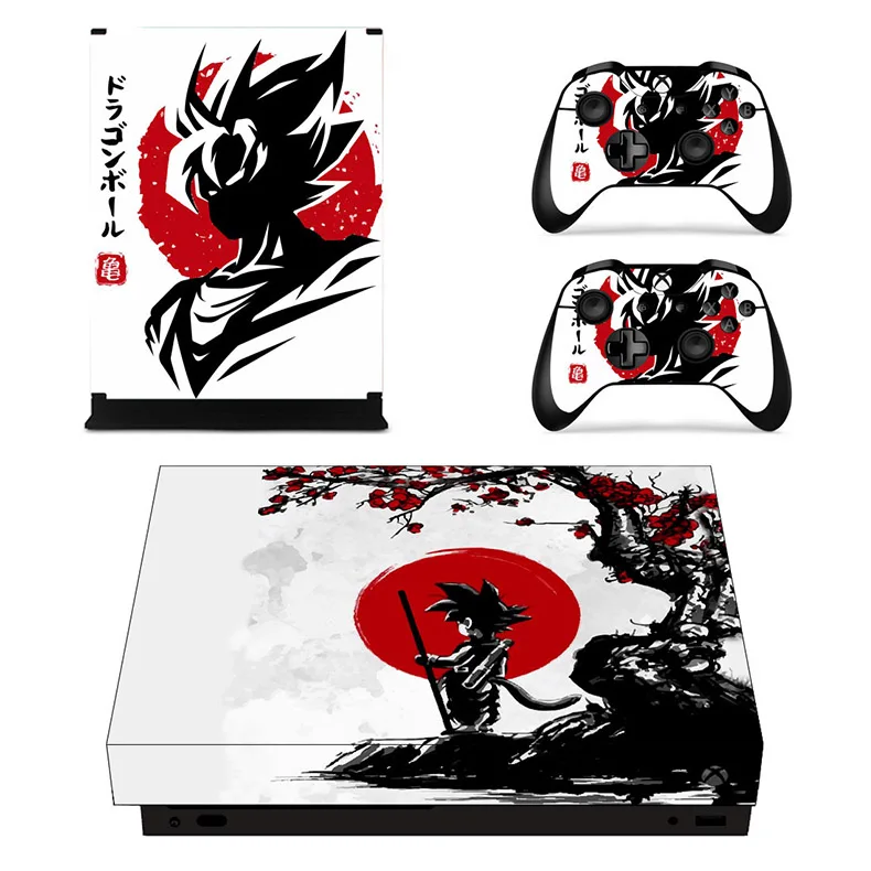 YSX1X2114 Виниловые наклейки для кожи, наклейки для xbox one x Dragon Ball, наклейки s Pegatinas Adesivo для xbox one x консоли и двух контроллеров - Цвет: YSX1X2114