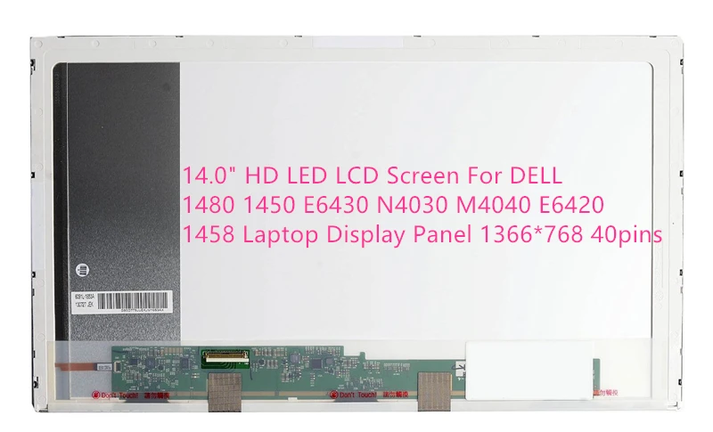 ЖК экран 14 0 дюйма HD со светодиодной подсветкой для DELL 1480 1450 E6430 N4030 M4040 E6420 1458