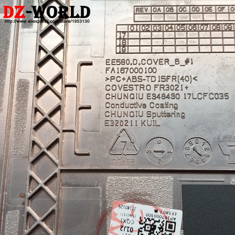 Новая Оригинальная задняя оболочка для ноутбука нижняя крышка Lenovo Thinkpad E580 E585 FRU