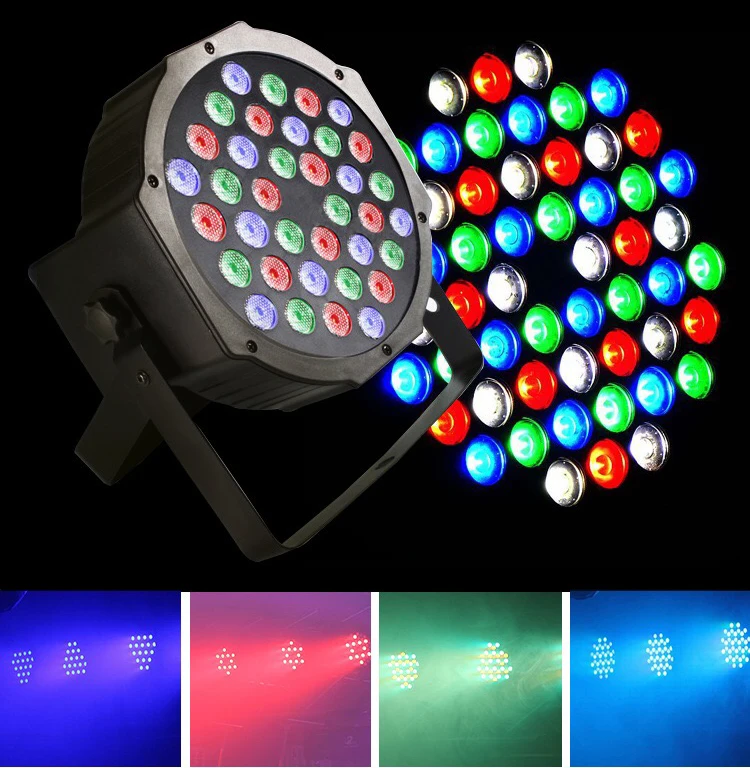 36*3 Вт RGB LED Par свет с DMX512 Master Slave плоский тонкий DJ оборудование для вечеринки диско