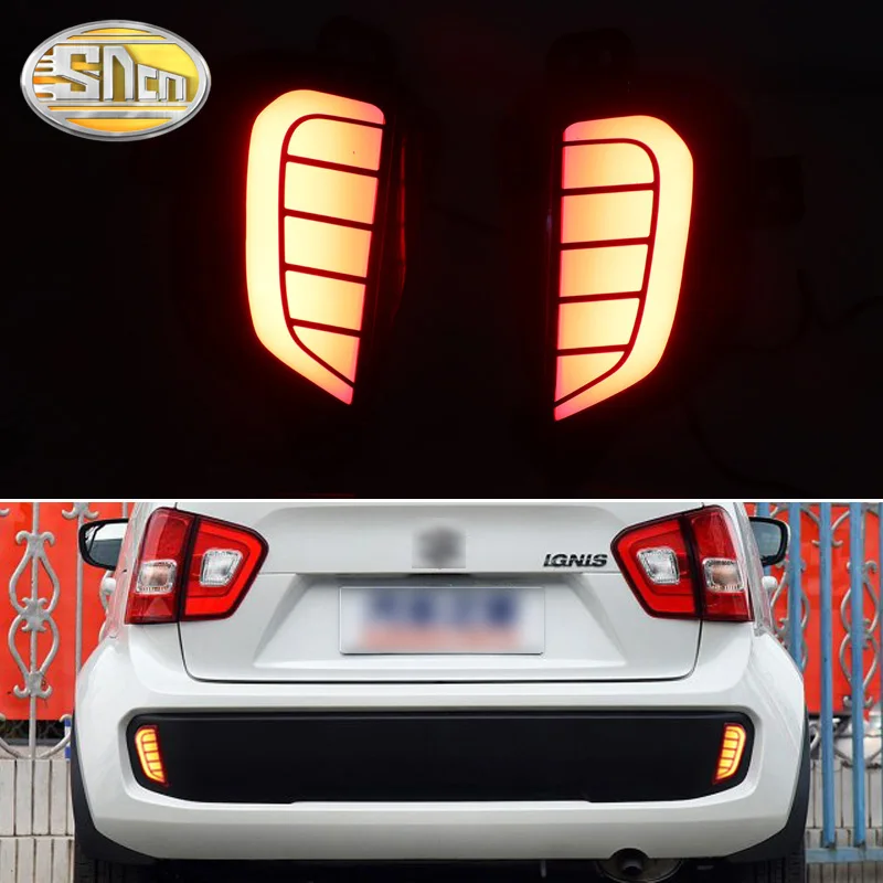 2 шт. передний бампер автомобиля противотуманных фар для suzuki ignis задний