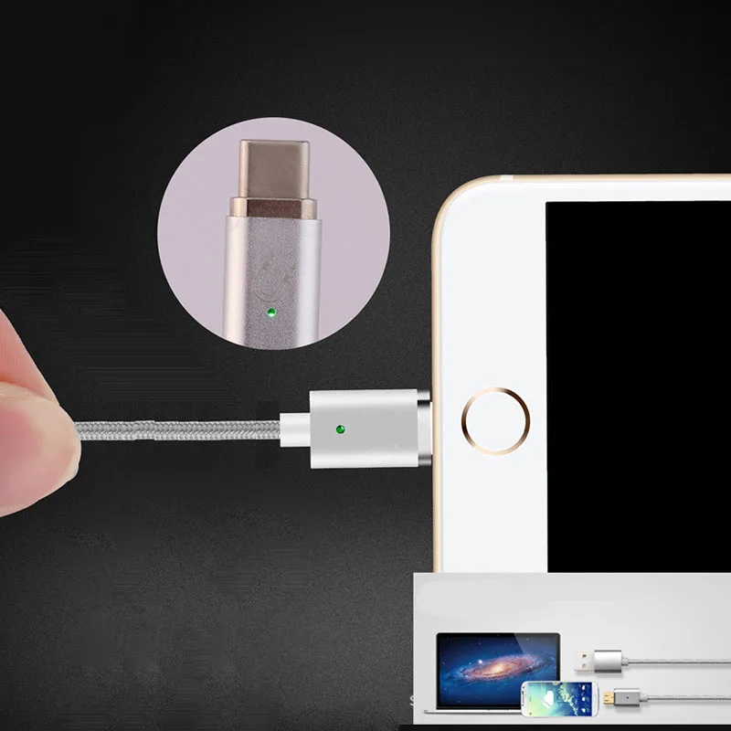 Магнитный зарядный кабель для быстрой зарядки Apple Android Type c|Кабели мобильных