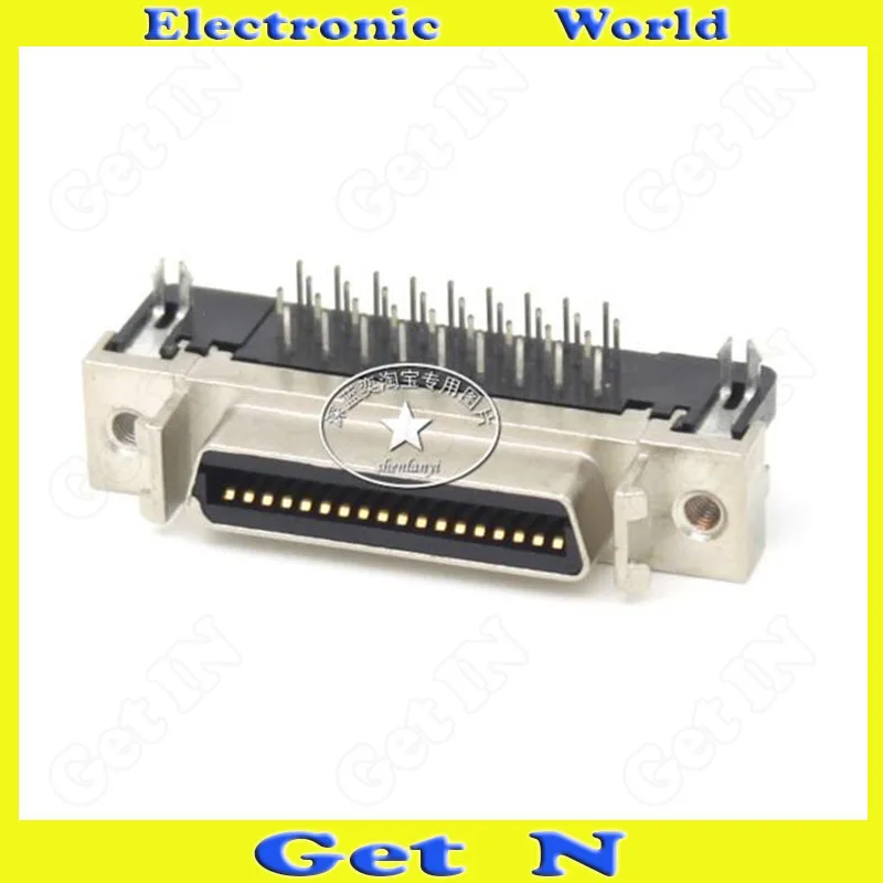 10 шт. Разъем SCSI CN26 гнездовой угловой интерфейс SCSICN26P 90 градусный HPCN26P адаптер|adapter