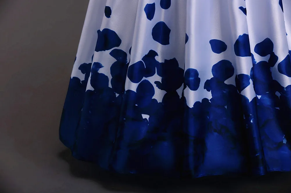 

Blue Purple and White Children Flower Girl Dresses for Weddings Birthday Clothes for 5 To 12 Girls Kids Long Party Dress