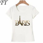 Женская футболка с надписью I Love Paris