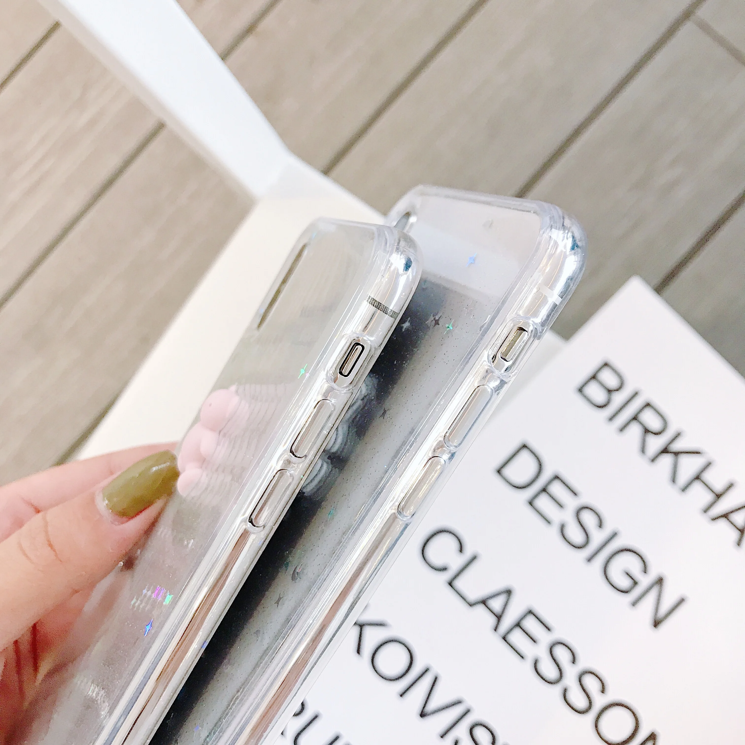 INS Glitter Bling Case For iPhone 8 7 6 s Plus Epoxy Star Moon Bear X XR XS MAX Soft Clear Silicone TPU Cover |