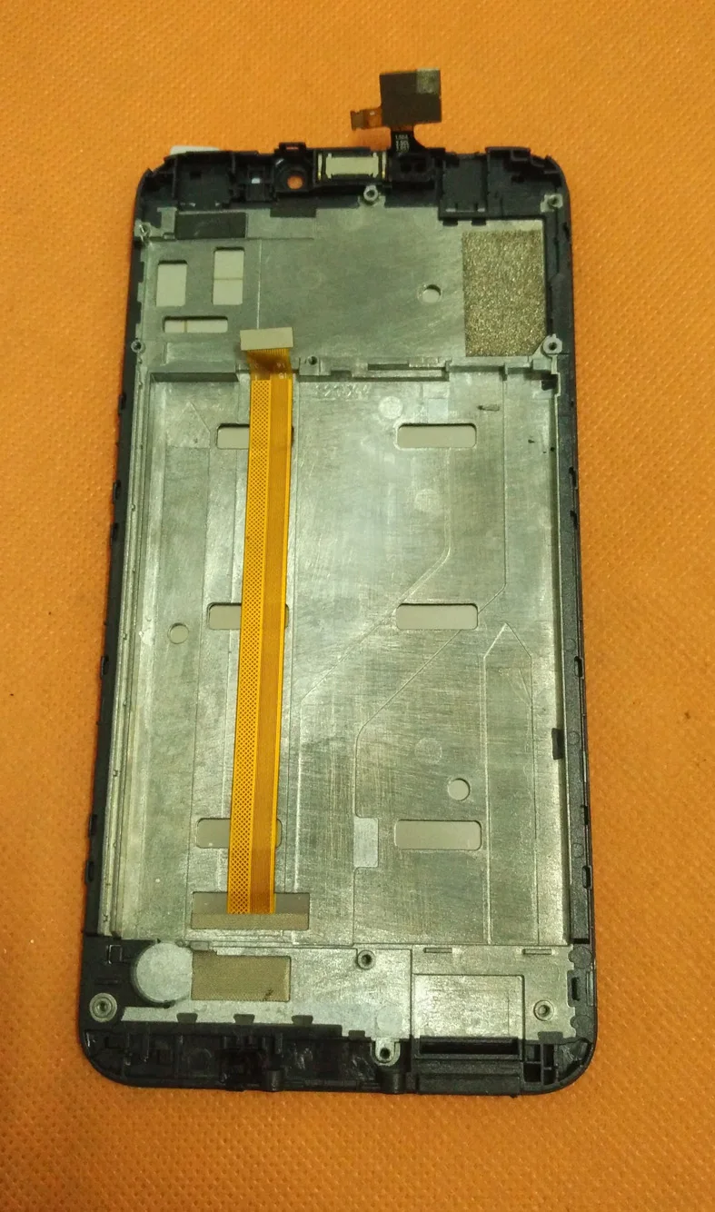 Б/у Оригинальный ЖК дисплей + дигитайзер сенсорный экран стекло рамка для Oukitel U20