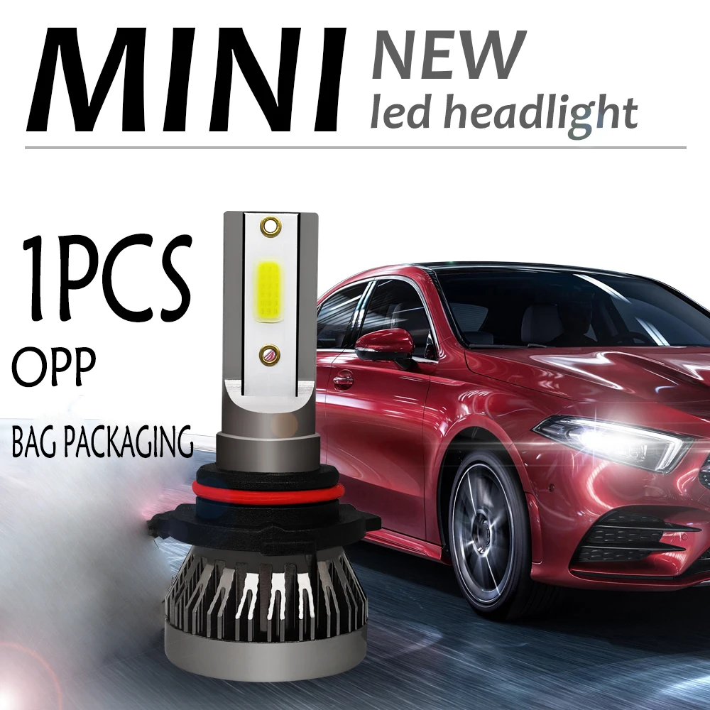 1 шт. Автомобильная фара мини лампа H7 светодиодные лампы H1 LED H4 H8 H9 H11 Комплект фар