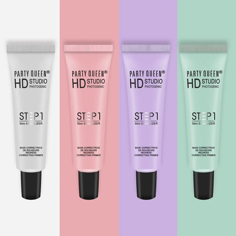 

4Pcs Party Queen Mineral Facial Concealer Cover Brighten Moisturizer Face Foundation Makeup Primer Oil Control Isolation 4pcs