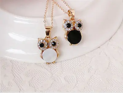 Fashion Jewelry Retro Crystal Owl Chunky Statement Bib Chain Choker Necklace | Украшения и аксессуары