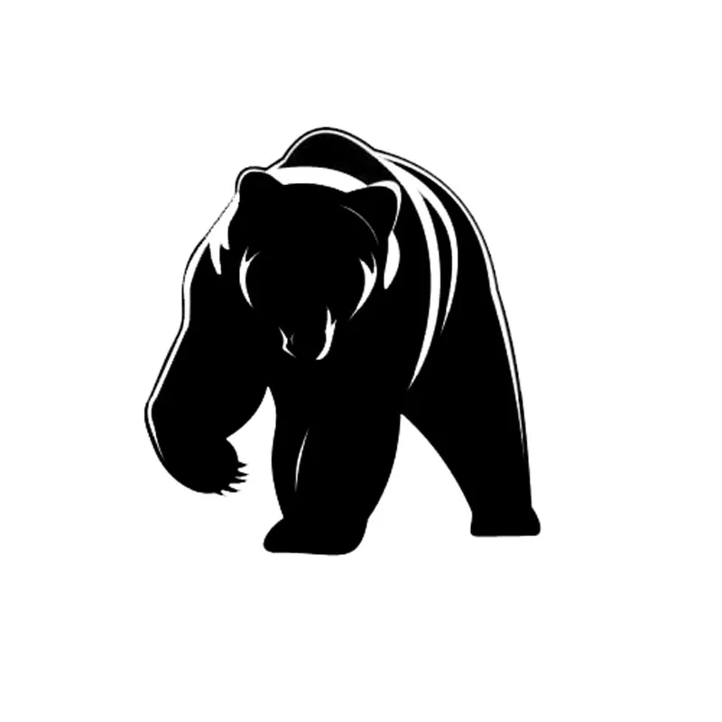 15*16 1 см Crazy Wild Bear Pattern Стайлинг автомобиля Наклейка Яркий стильный виниловый
