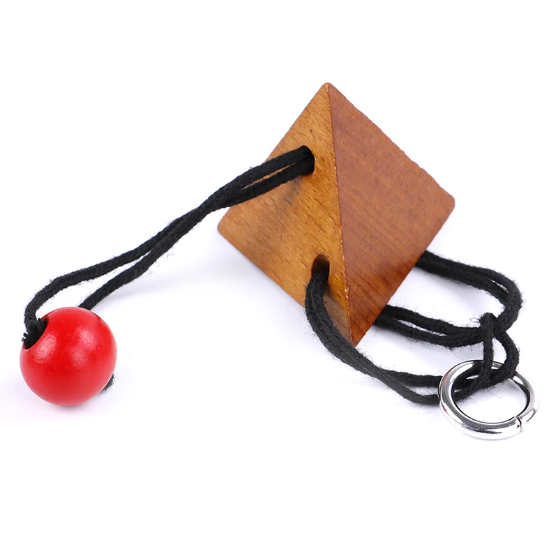 Новый деревянный пазл IQ Rope головоломка для развития логики головоломки игра