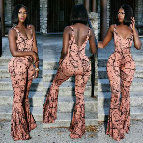 

Женский комбинезон без рукавов, повседневный комбинезон с широкими штанинами, лето 2019