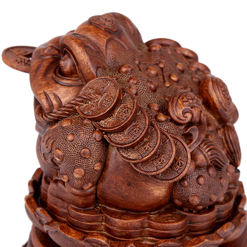 Сверхмаленькая искусственная резьба по дереву трехногая жаба украшения