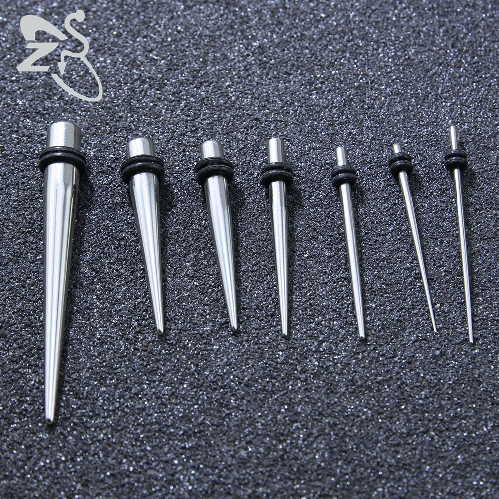 1 пара новый стиль унисекс модные серьги из нержавеющей стали с конической вилкой