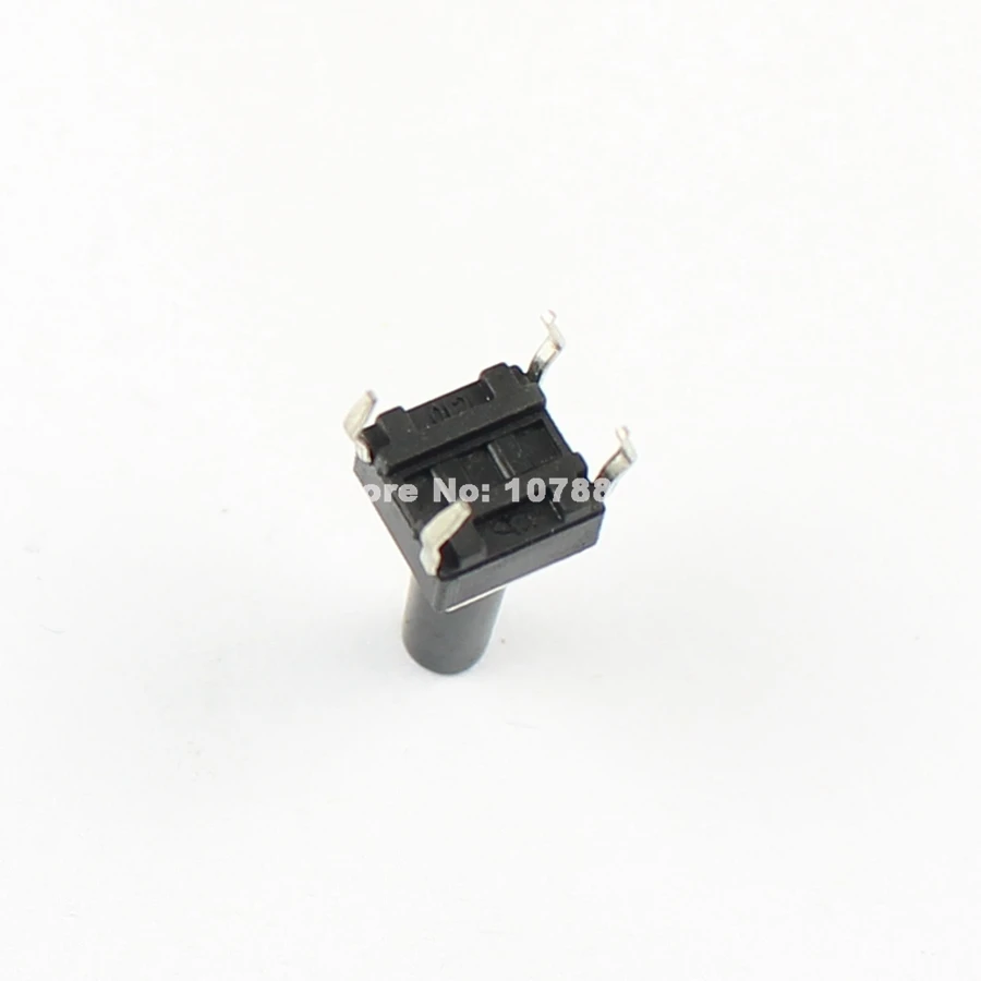 100 шт. мгновенный тактовый кнопочный переключатель 4 контакта DIP 6x6x13 мм в высоту 13 |