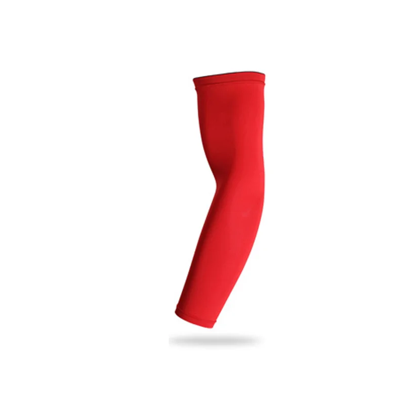 1 Piece Red Стоящая Спортивная рука компрессионный рукав баскетбол велоспорт рука грелка Лето Бег УФ Защита волейбол солнцезащитный крем полосы - Цвет: 1 Piece Red