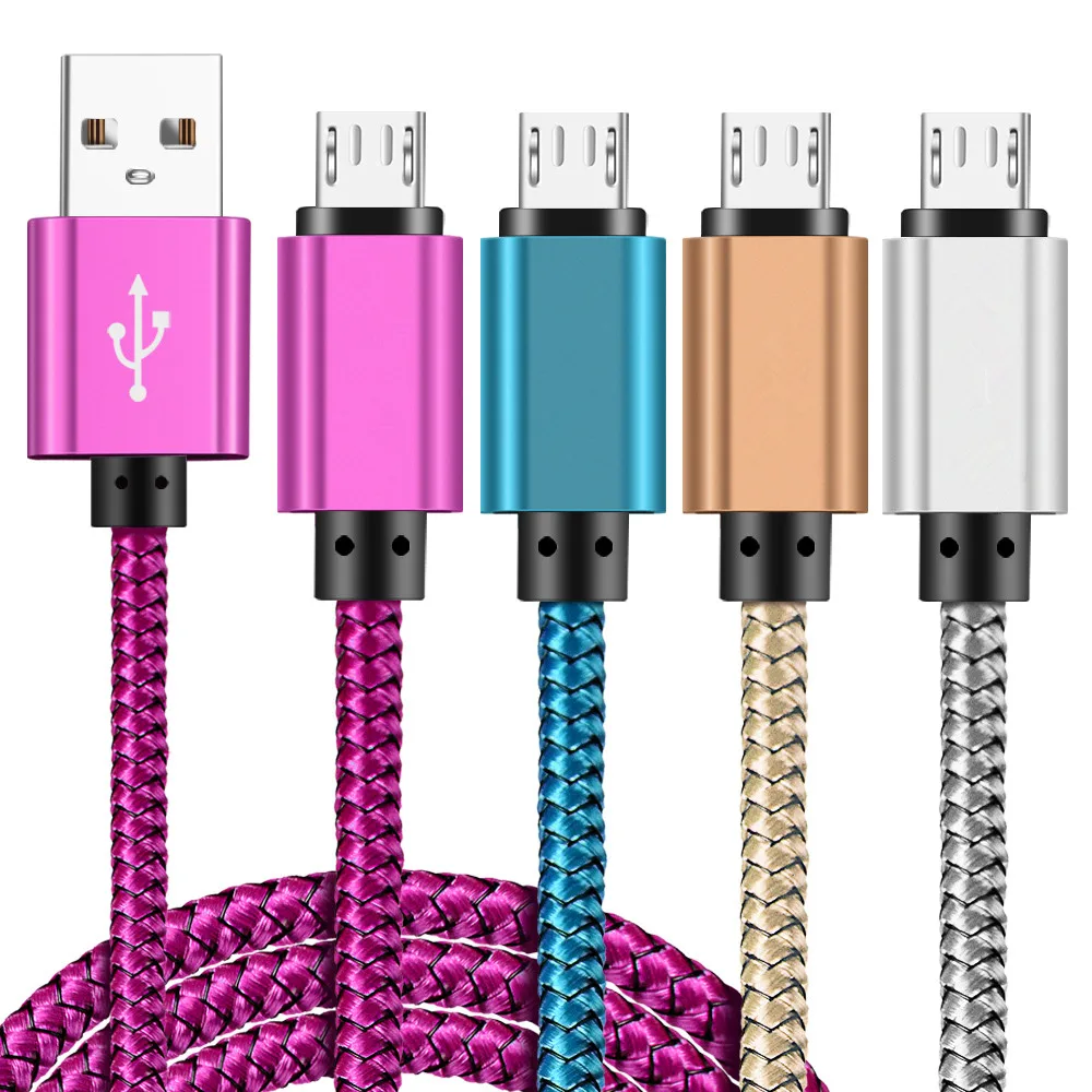 Нейлоновый кабель Micro usb для Honor 20i 8s 2 м 4 А быстрой зарядки и передачи данных Nokia 6 3 1