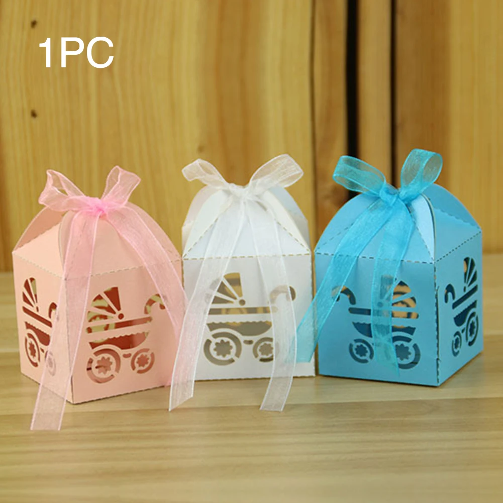 50 шт Вечерние Favour украшения конфеты в подарочной коробке Детские коляски на день