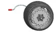 rear wheel Mercane широкий колесный Электрический задний фонарь скутера фара подножка шина приборная панель Тормозная Линия колодки амортизирующая рукоятка части - Цвет: rear wheel