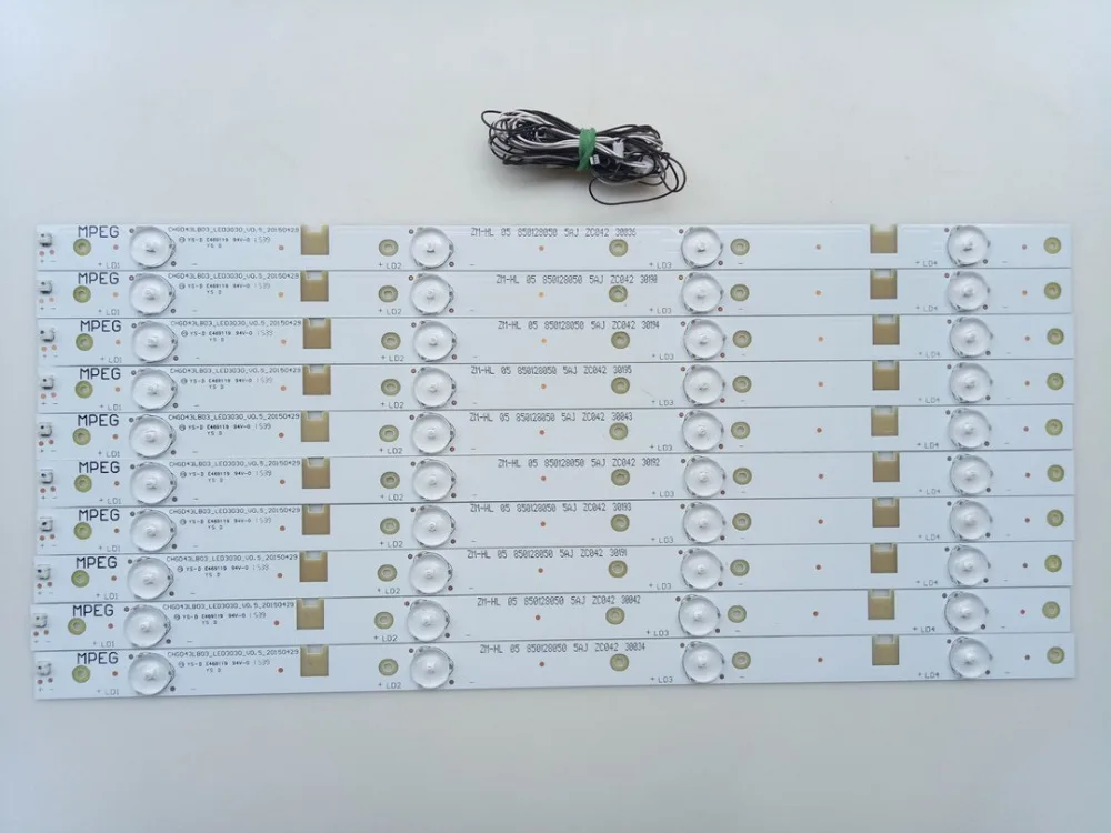

LED Backlight 4lamp for 43N1 43U1 43A1U 436000 43D2000N Light Bar CHGD43LB03-LED3030-V0.5-20150429
