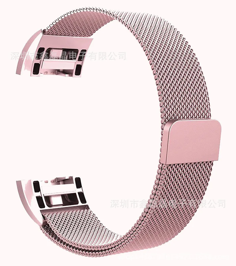 Ремешок Milanese Loop для смарт-часов Fitbit Charge2 размер L/S магнитная застежка новые модные