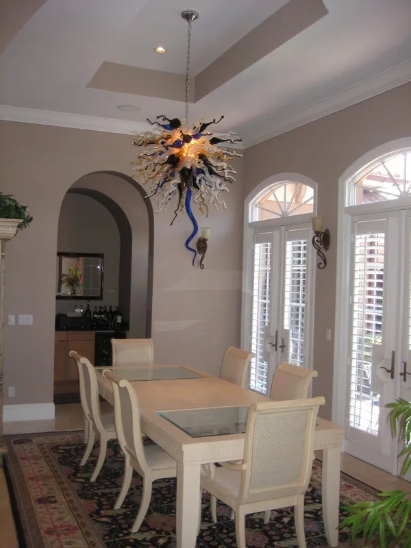 

Luxury Living Room Lights Multicolor Ornament Unique Glass Antique Chandeliers