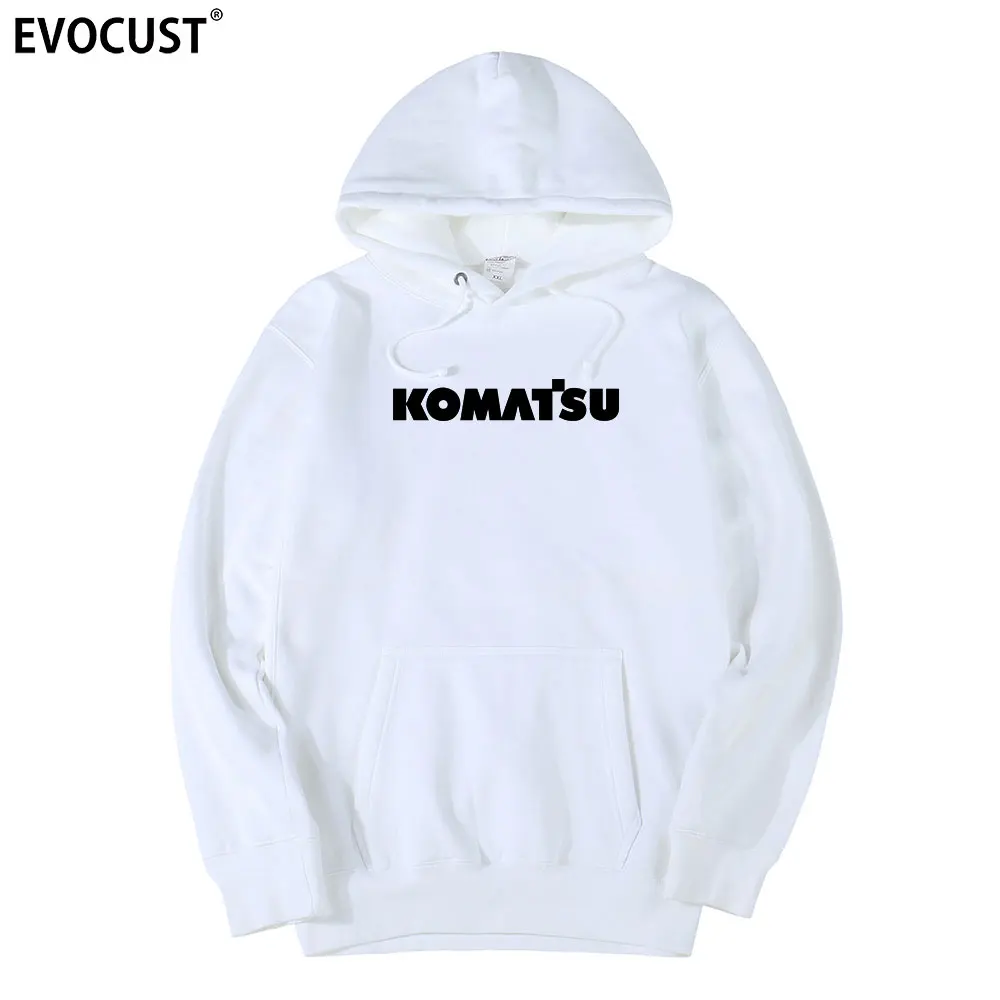 Толстовки Komatsu для мужчин и женщин унисекс чесаный хлопок | Мужская одежда