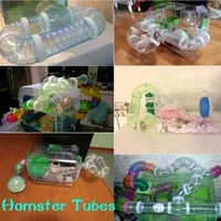 u type plastic pipe line tubes training play connected external tunnels toys for small animals hamster cages product supplies