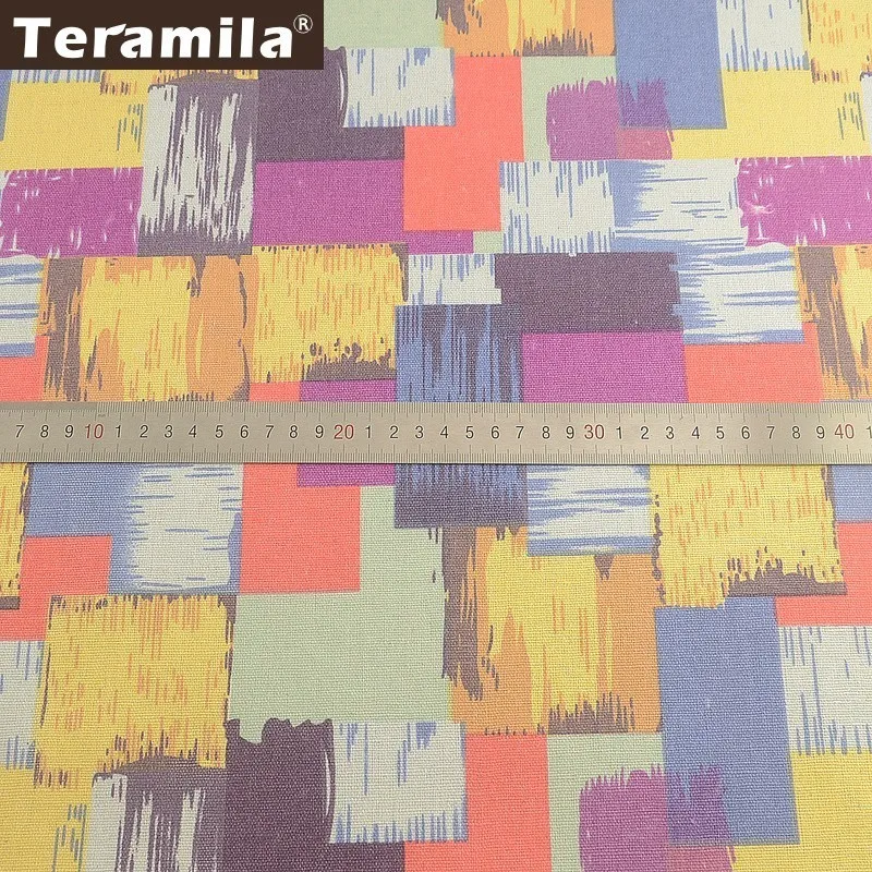 Хлопок Teramila льняная ткань Анкара цветная для шитья сделай сам скатерть подушка