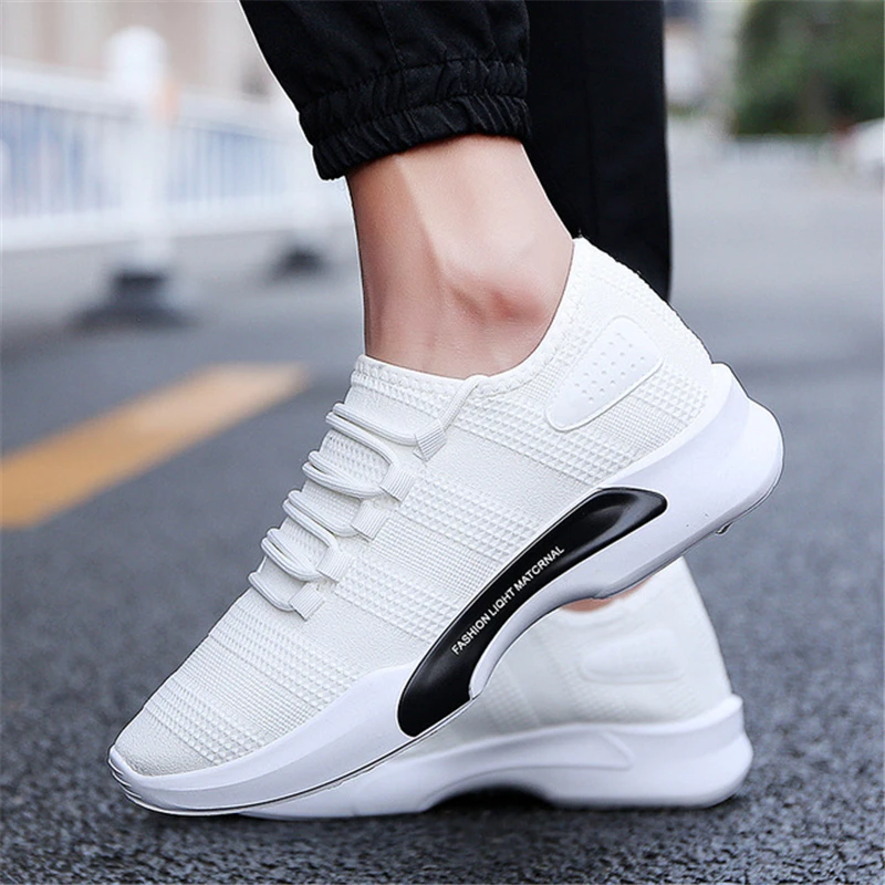 Тканые Для мужчин повседневная обувь дышащая мужская Tenis Masculino Sapatos Уличная