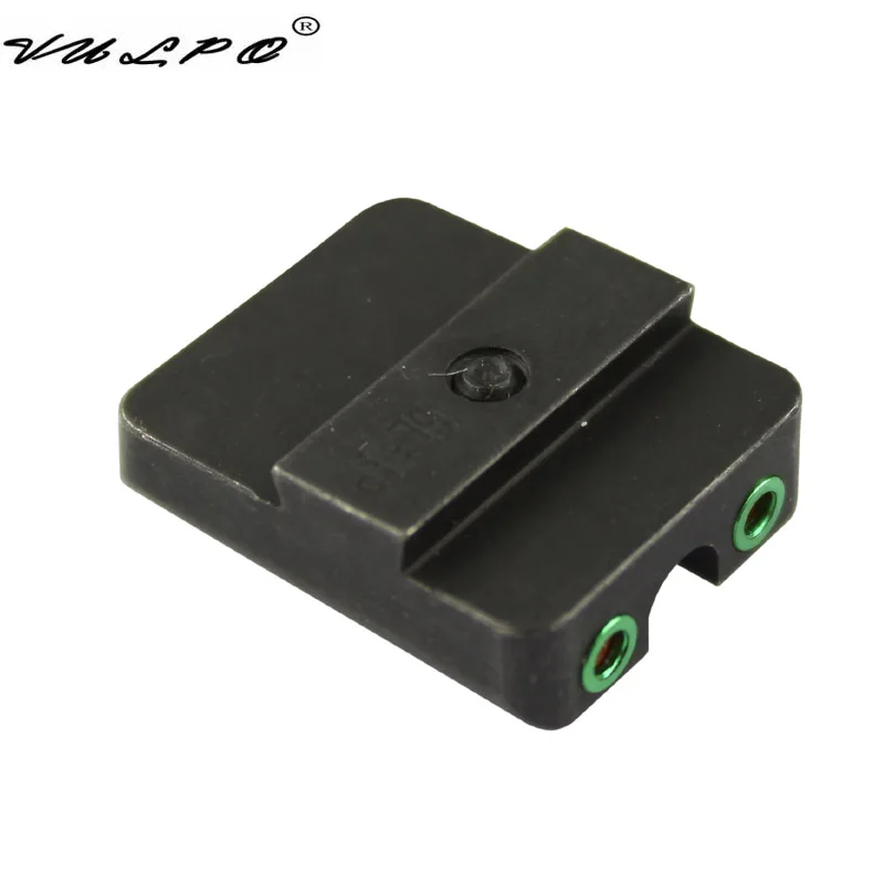 VULPO Glock Sight Steel Made красный зеленый волоконно оптический передний с боевым задним