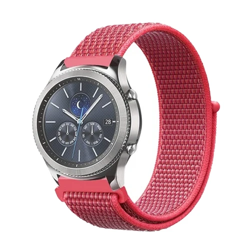Ремешок 22 мм/20 мм для samsung galaxy watch 46 мм 42 мм active 2 40 мм 44 мм gear S3 frontier huawei gt 2 42 мм/46 мм amazfit ремешок Bip - Цвет ремешка: 21-hibiscus