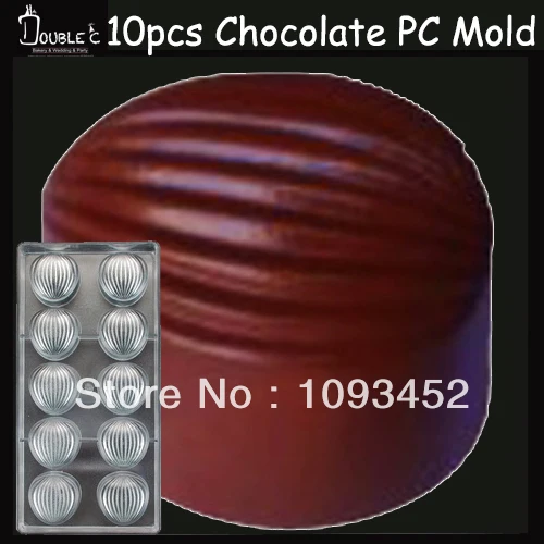 

Hazelnut Chocolate Clear Polycarbonate Plastic Mold,4.8x4.5x2.8cm*10cups DIY Handmade Chocolate PC Mold,Chocolate Bakery Tools