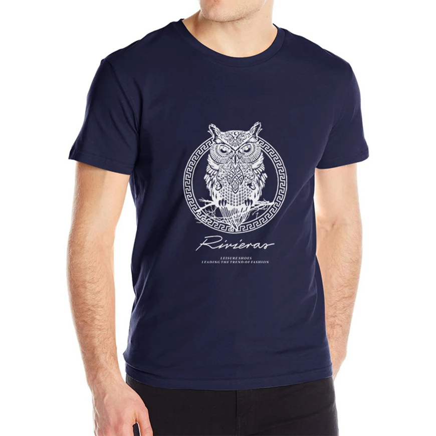 RFBEAR марка 2017 новый майка мужчина хлопка С Коротким рукавом мода лето печати