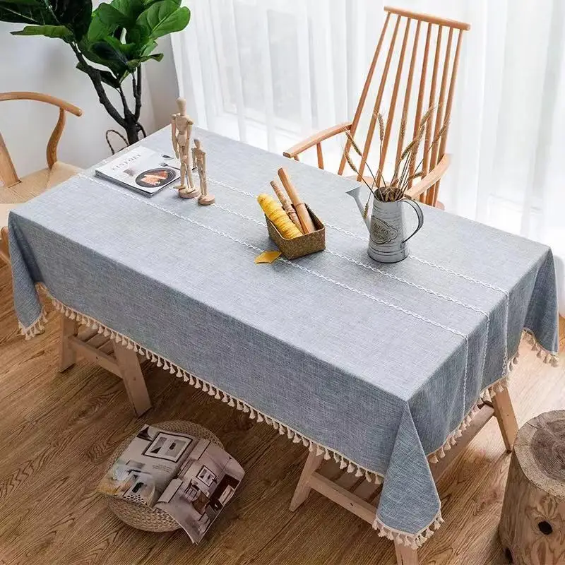 Coffee Table Desk Cover Round Rectangle Tablecloths with Flower Pattern | Дом и сад