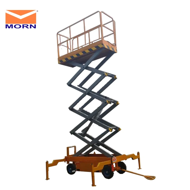 TS1.5-6 Mobile scissor lift AC power hydraulic platform handing equipment walking assistant China mobile trailer | Инструменты
