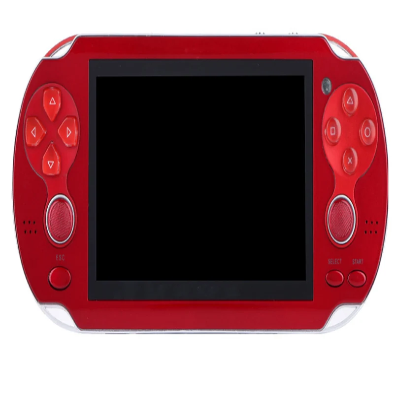 red Портативная игровая консоль 4,3 дюймов экран MP4 плеер реальная поддержка 8 ГБ для Psp игры, камеры, видео, электронной книги - Цвет: red